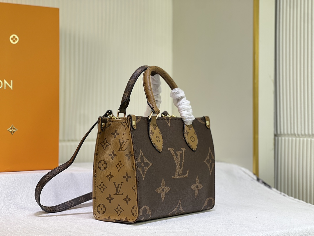 後払い可能25cm PMルイヴィトン オンザゴー M45659 M45654 Monogram Reverse  スーパーコピー LVバッグ代引き国内発送